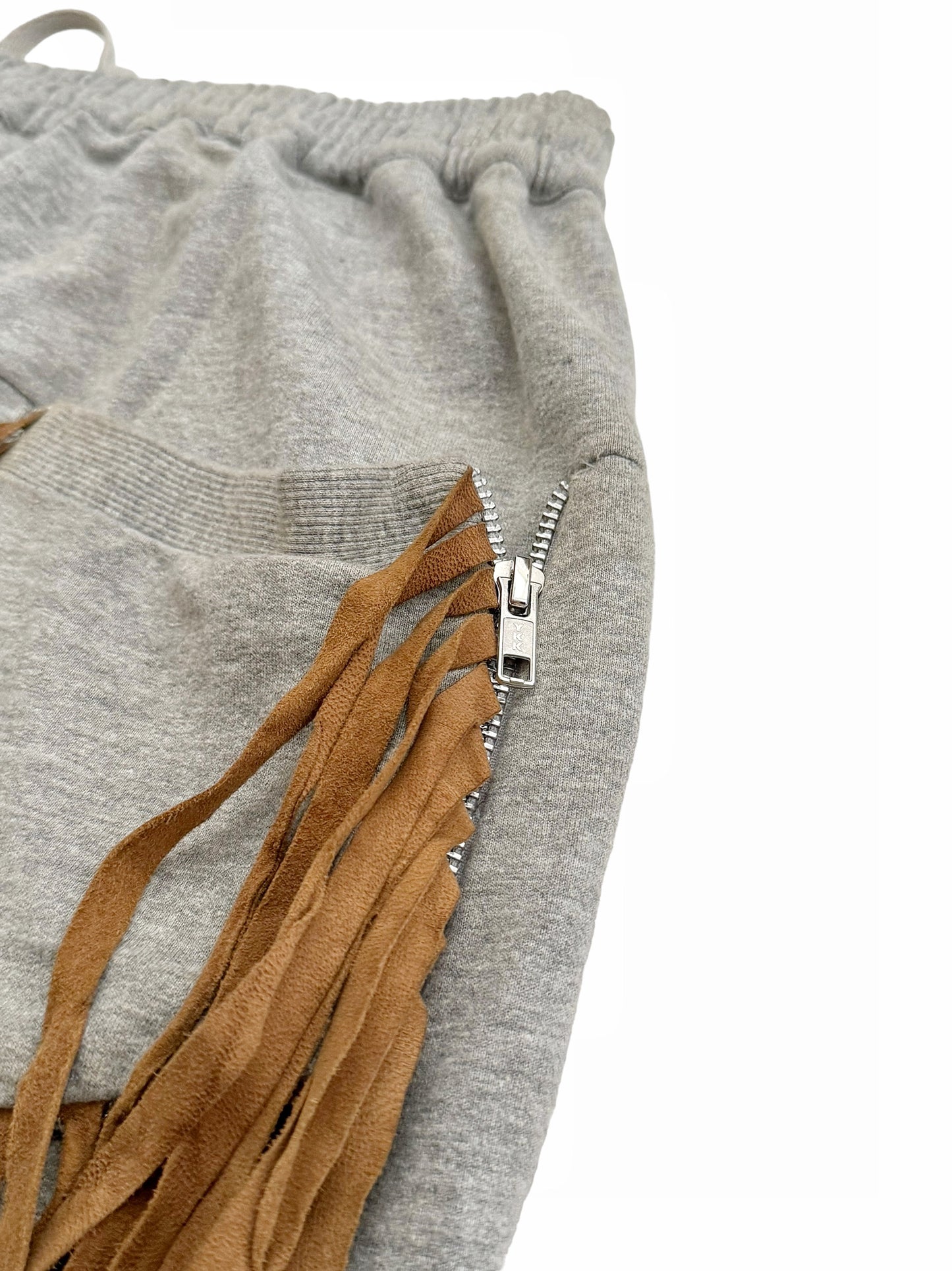 Fringe Zip Off Sweatpant