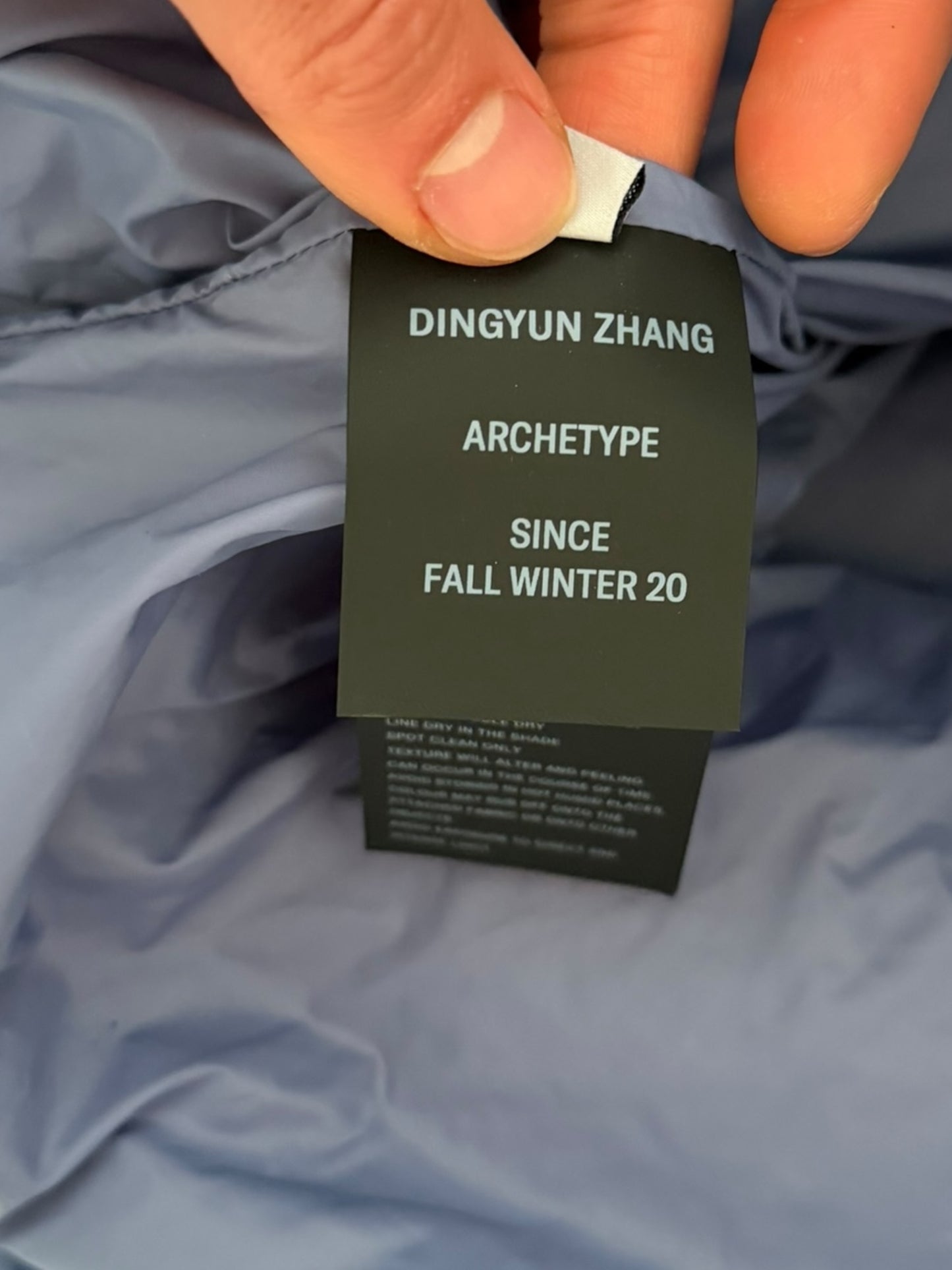 Quilted Volume Puffer Blue
