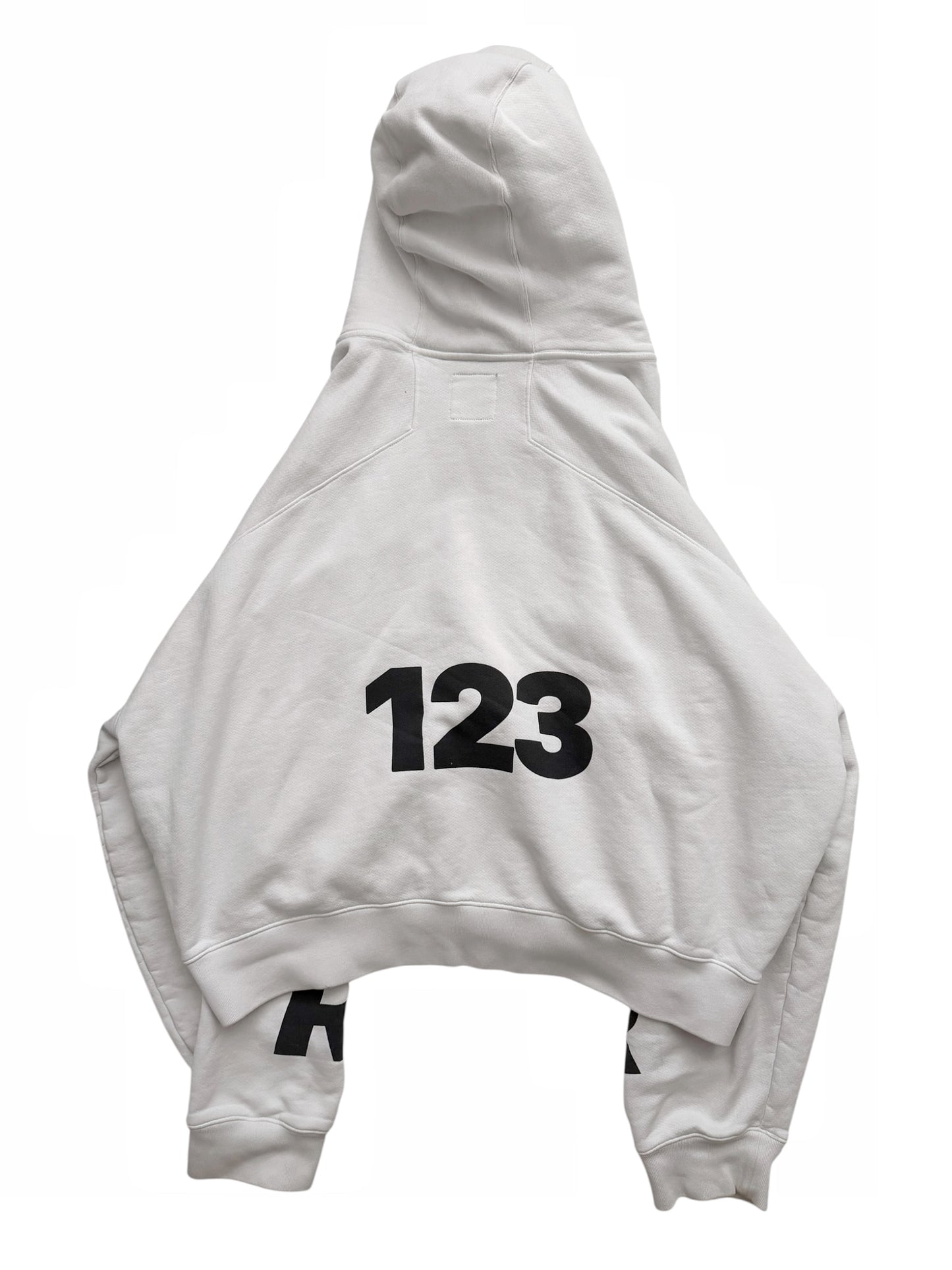 Heavy Zip Logo Cropped Hoodie