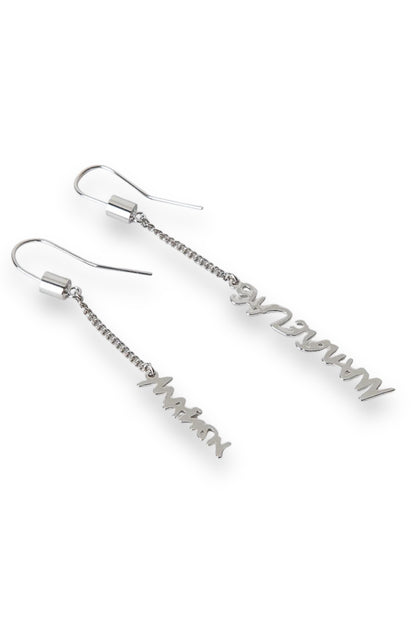 Logo Name Spellout Earrings