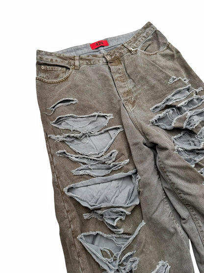 Mud Big Daddy Baggy Distressed Denim Jeans
