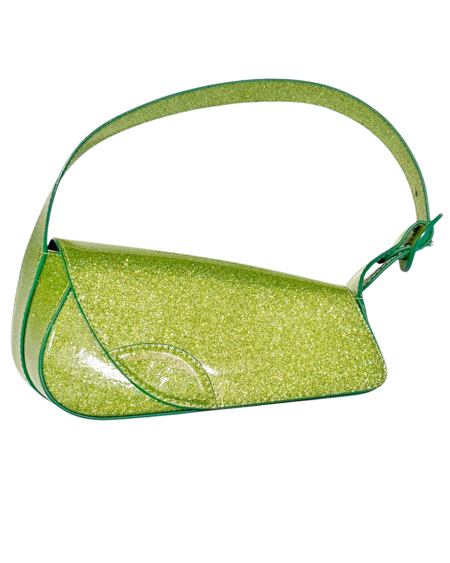 DSM Exclusive Green Glitter Trivia Bag