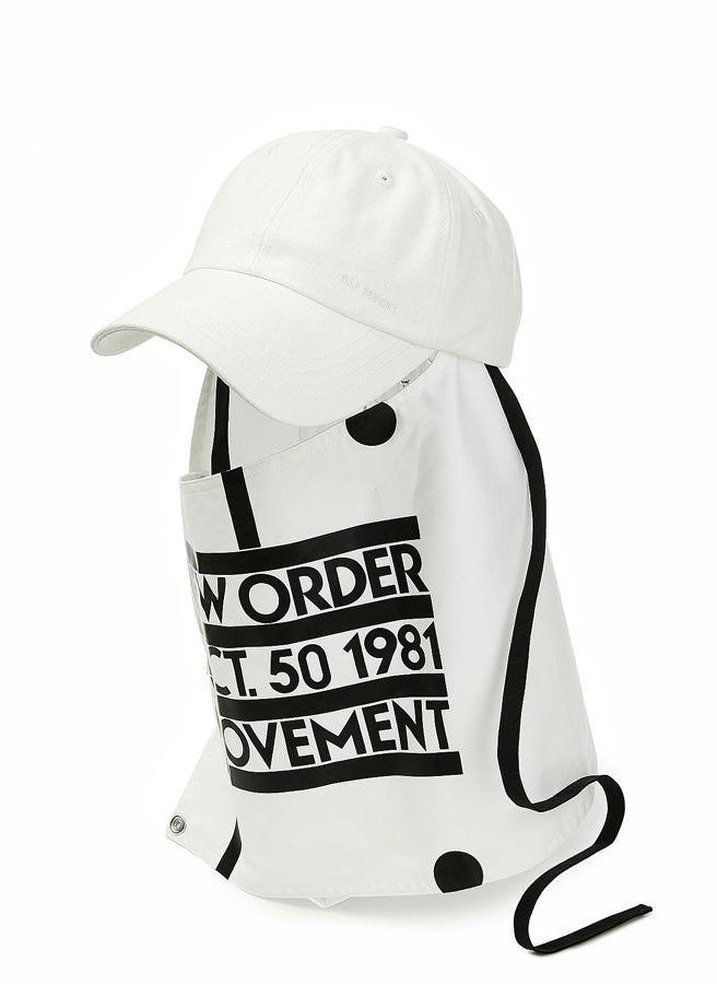 New Order Mask White Cap