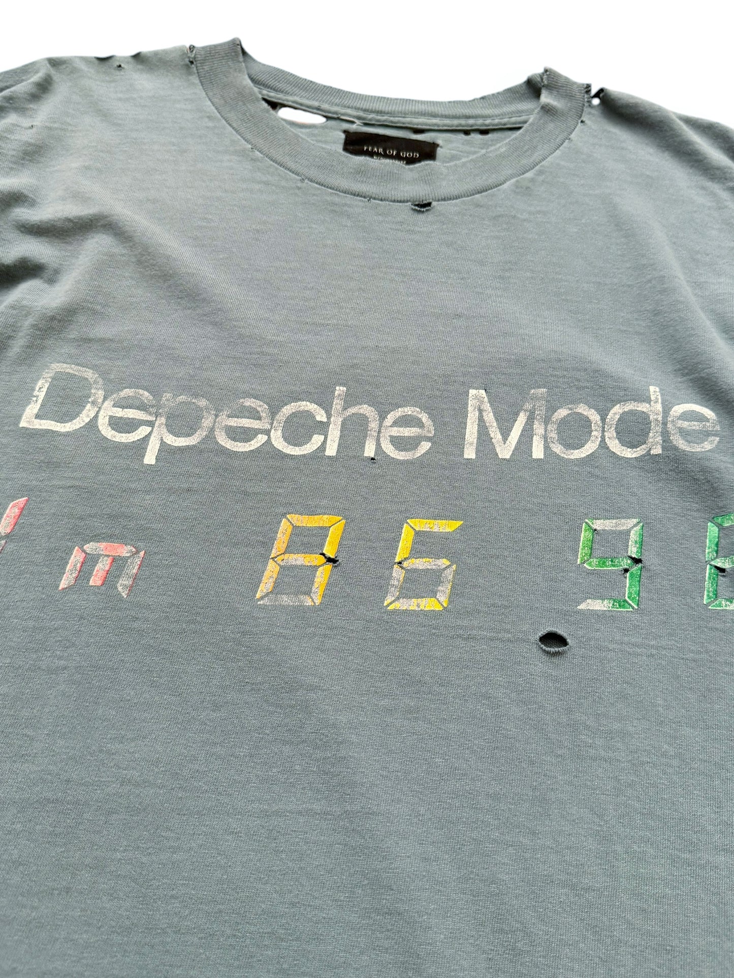 x Saint Luis Resurrected Thrashed Vintage Depeche Mode Shirt