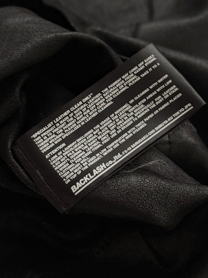 Full Zip Distressed Goat Skin Hoodie