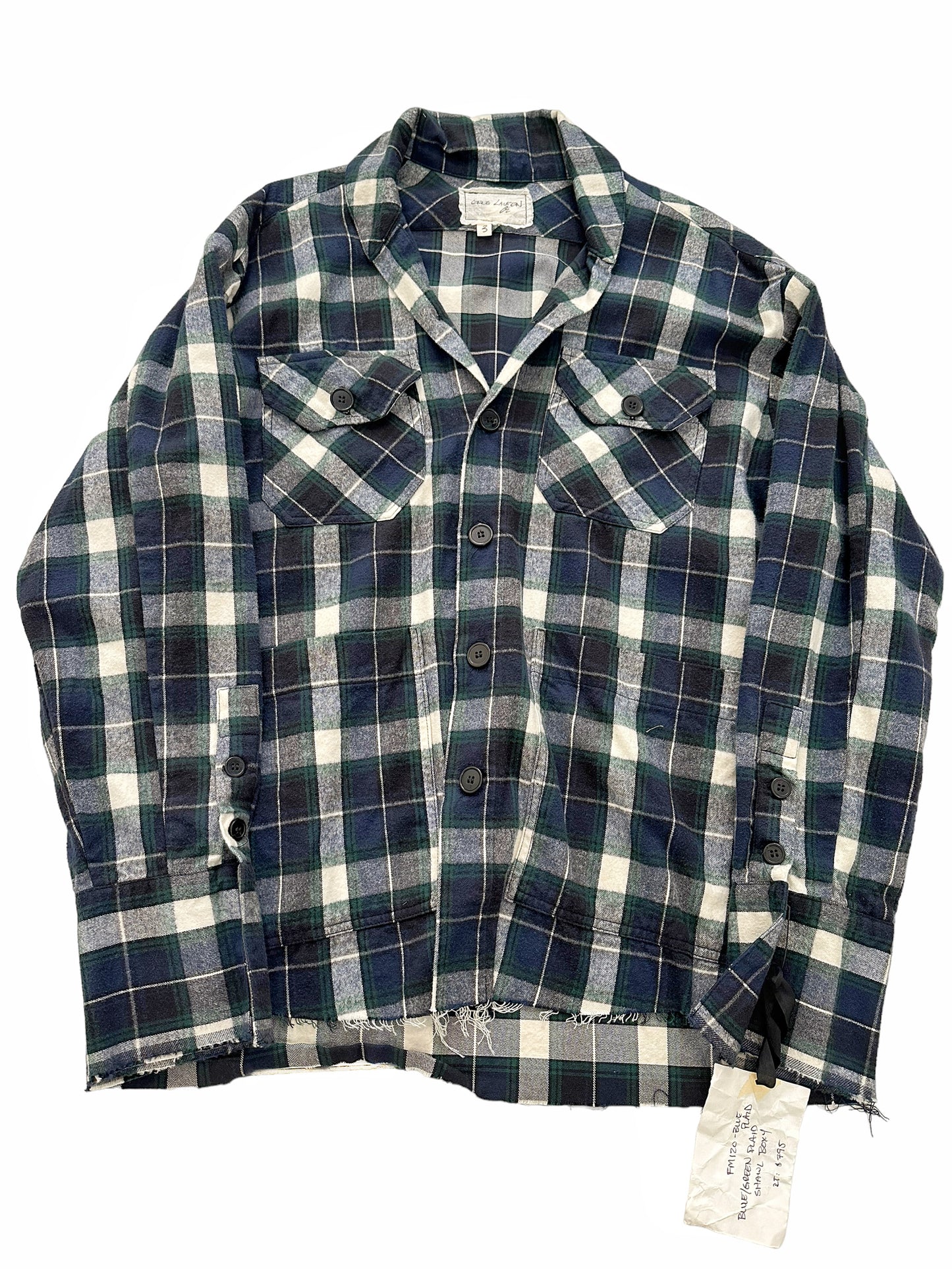 Sample Blue/Green Soft Flannel