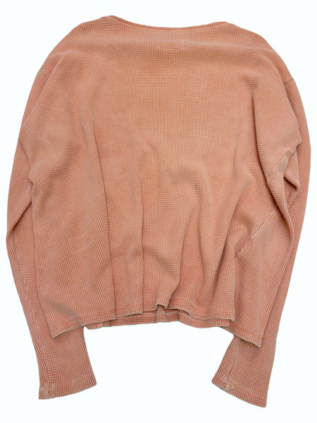 Pink Washed Coral Waffle Thermal