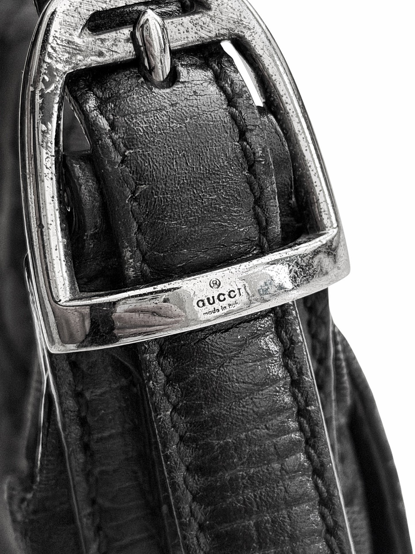 Tom Ford Era Horse Bit Hobo Canvas Bag