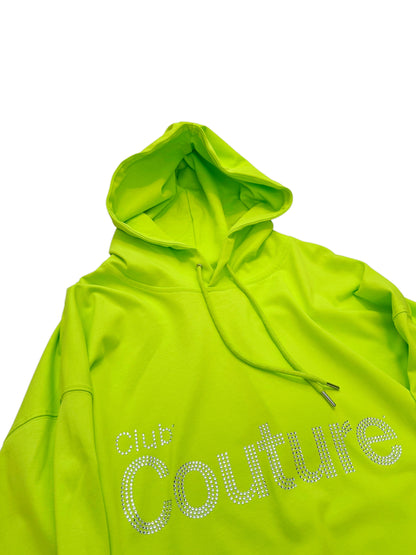 Club Couture Crystal Giant Green Hoodie