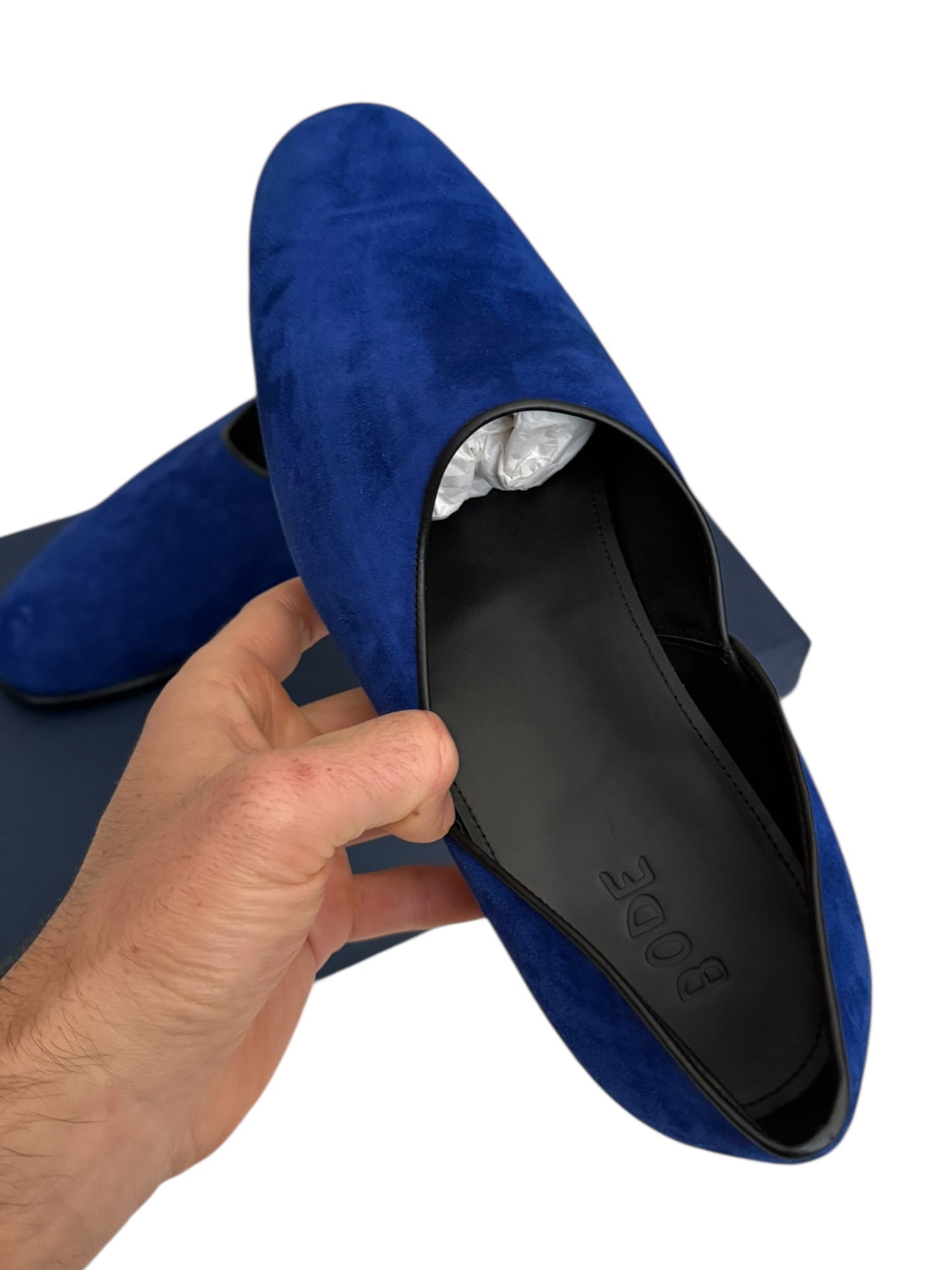 Blue Suede Luxor Shoe