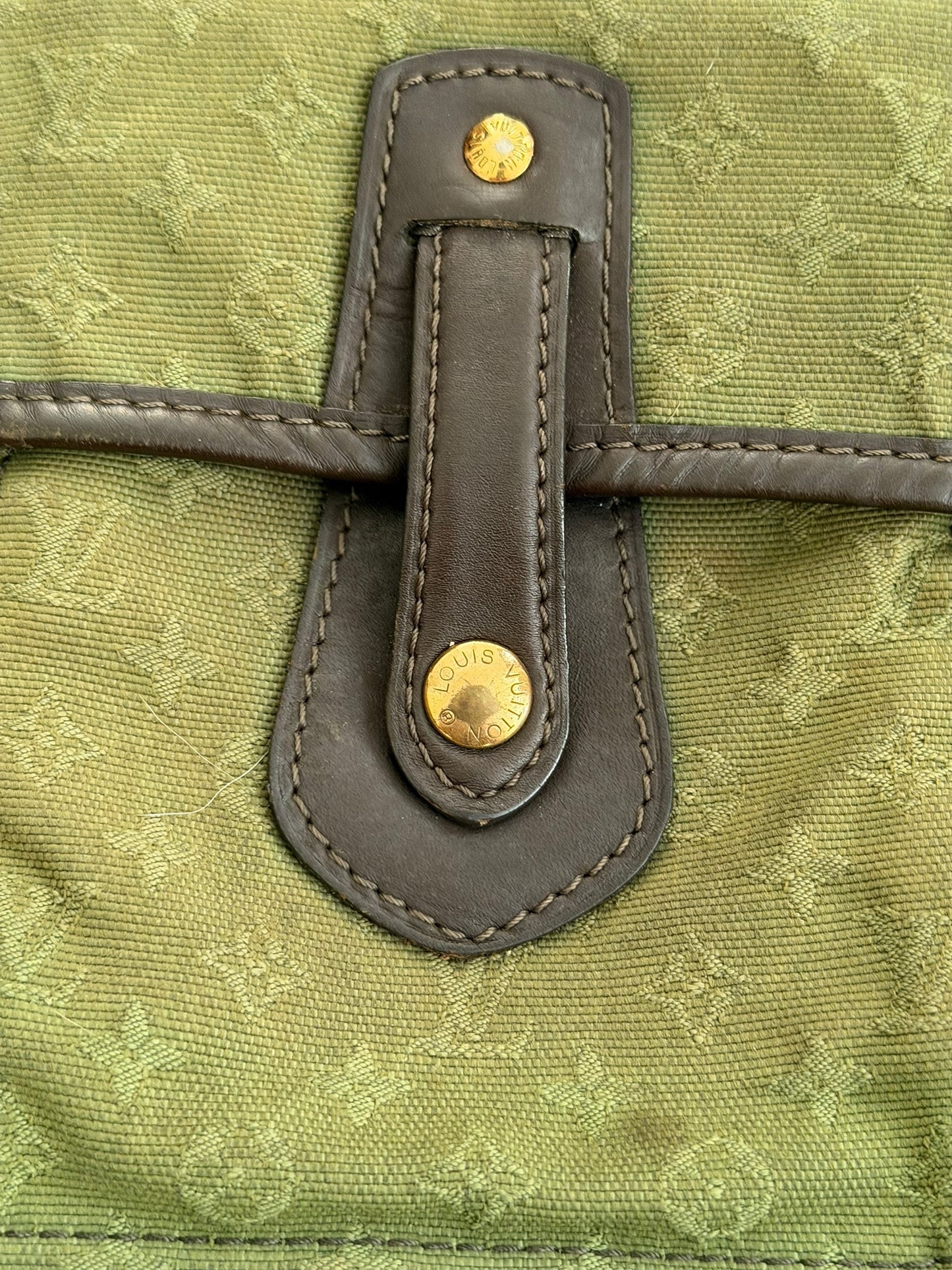 Denim Canvas Monogram Messenger