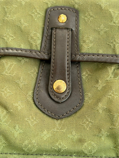 Denim Canvas Monogram Messenger