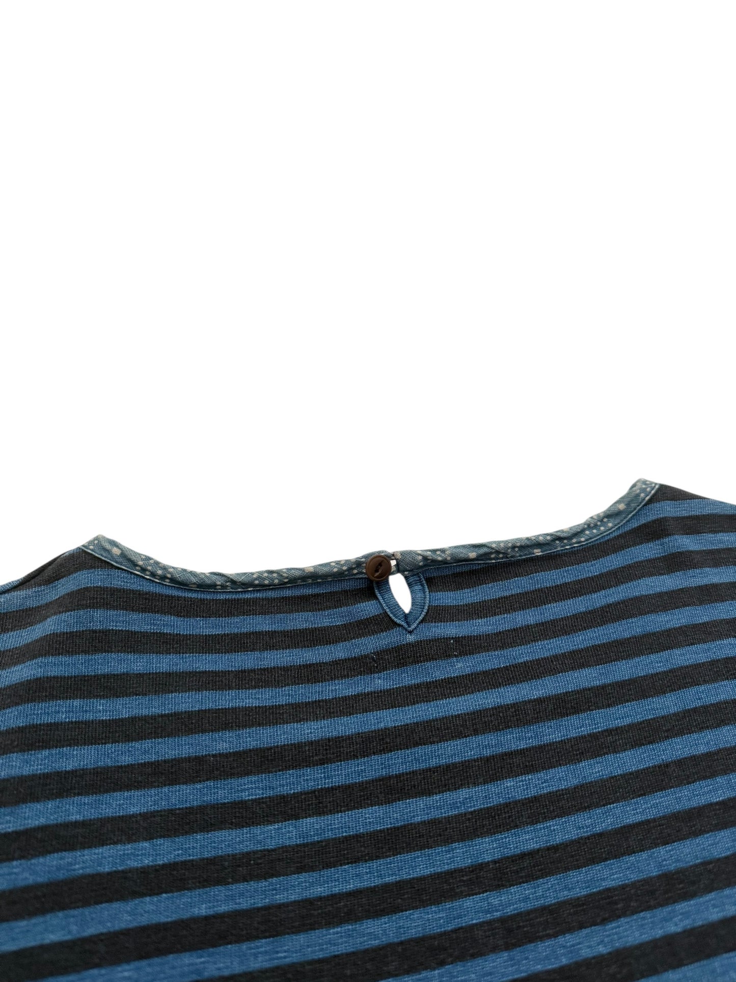 Indigo Navy Stripe Border Crew