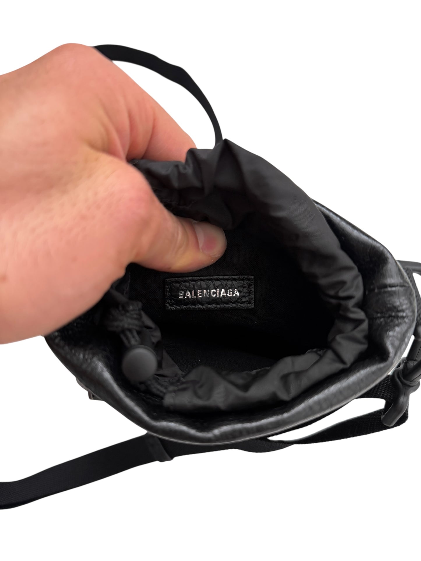 Bottle Holder Leather Cylinder Bag