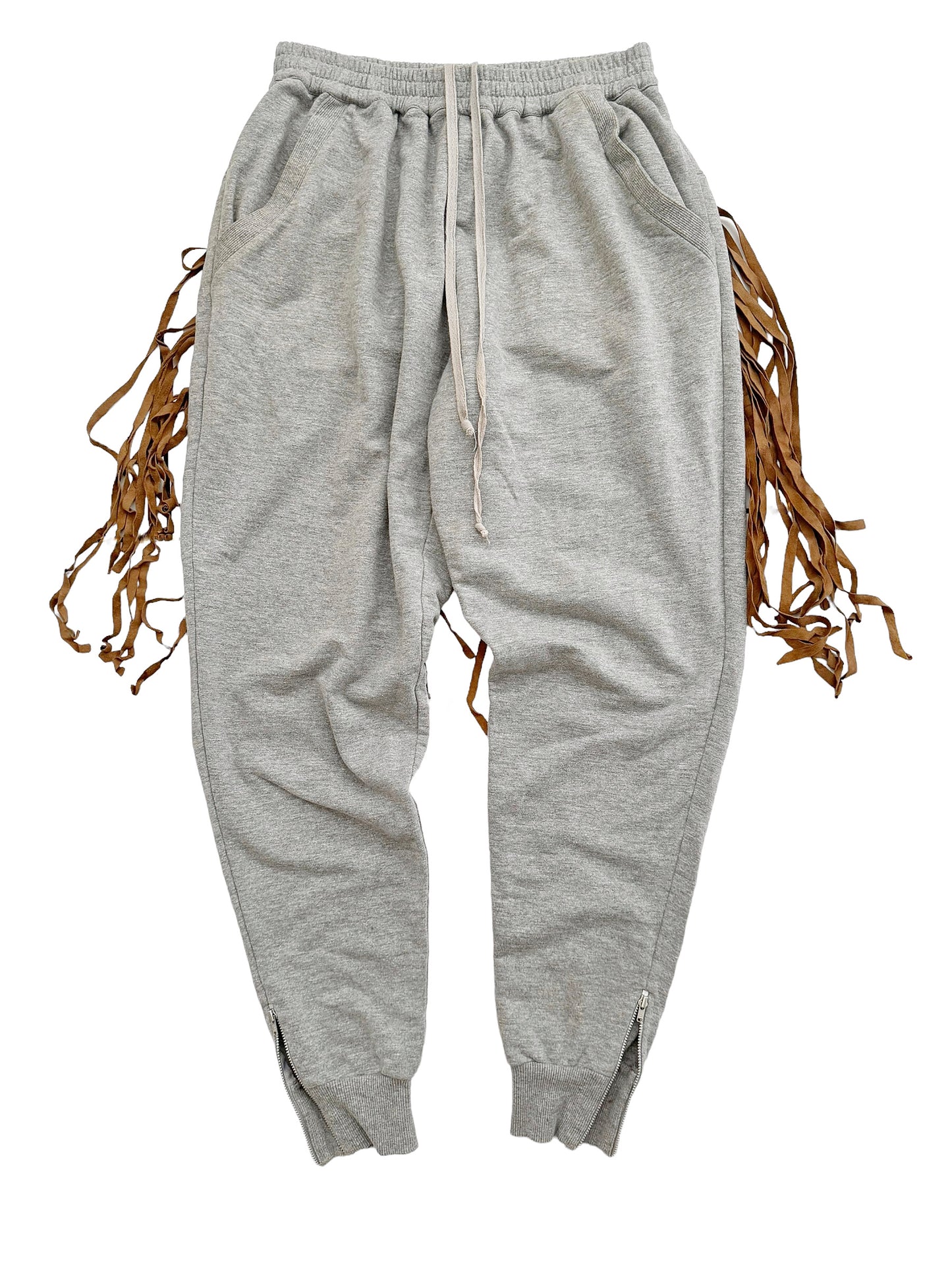 Fringe Zip Off Sweatpant