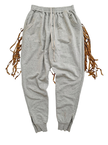 Fringe Zip Off Sweatpant