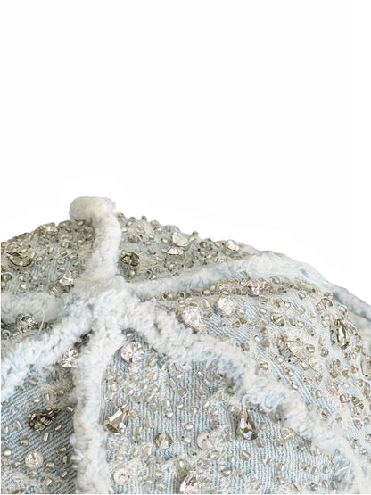 1/1 Crystal Rain Monogram Denim