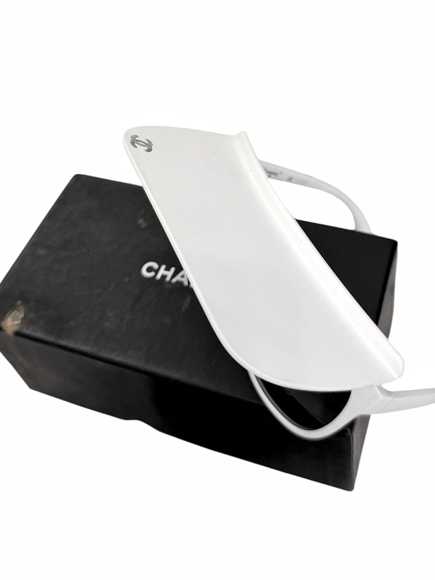 Visor Shield White Sunglasses
