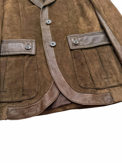 2000’s Tom Ford Era Western Rough-out Suede Leatber Blazer