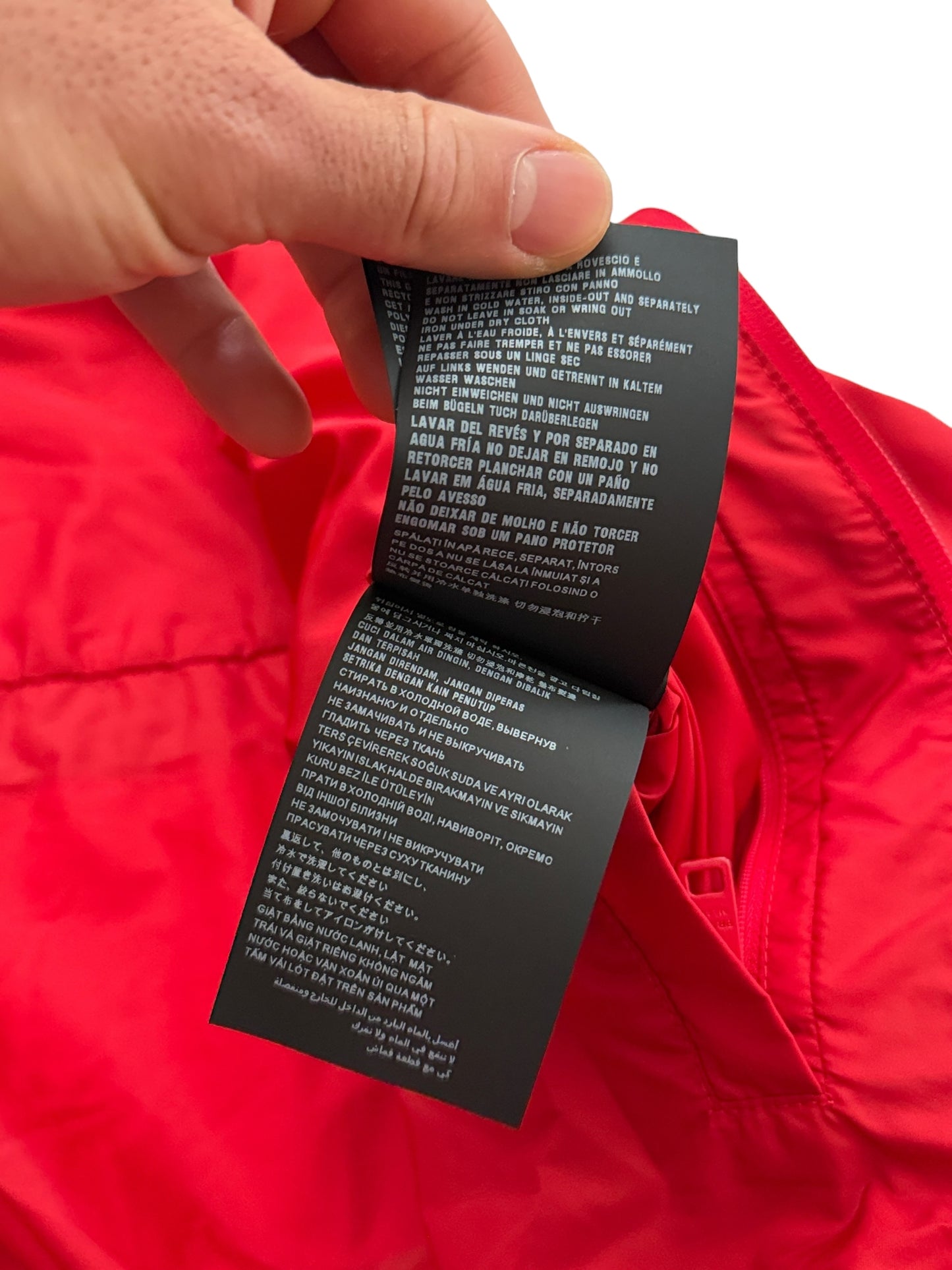 Red Re-Nylon Logo Windbreaker Zip Up