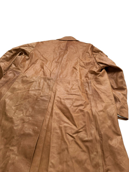 FW25 Natural Leather Trench Coat