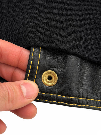 1992 Western Yellow Stitch Lambskin Bomber