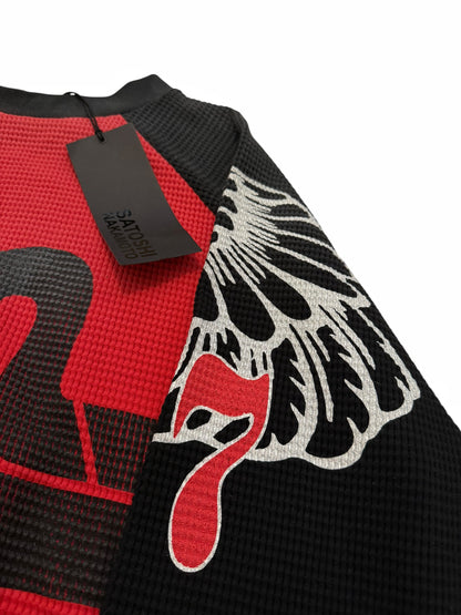 Flame Racer Raglan Waffle Shirt