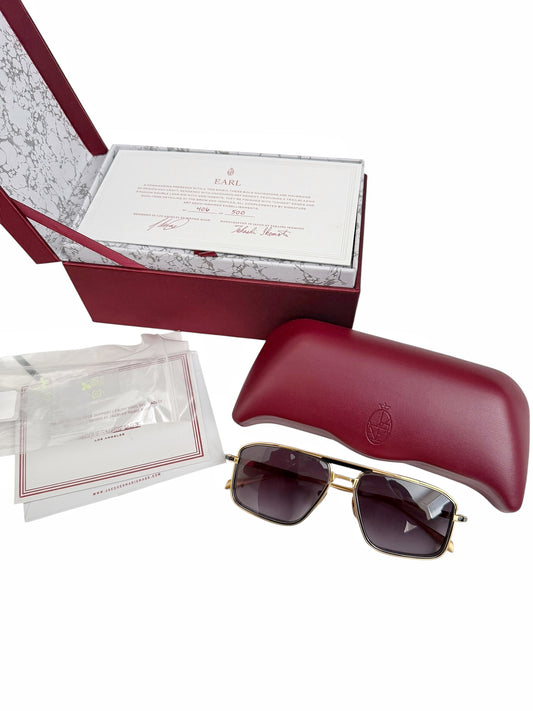 1/500 Earl Gold Titanium Frame Sunglasses