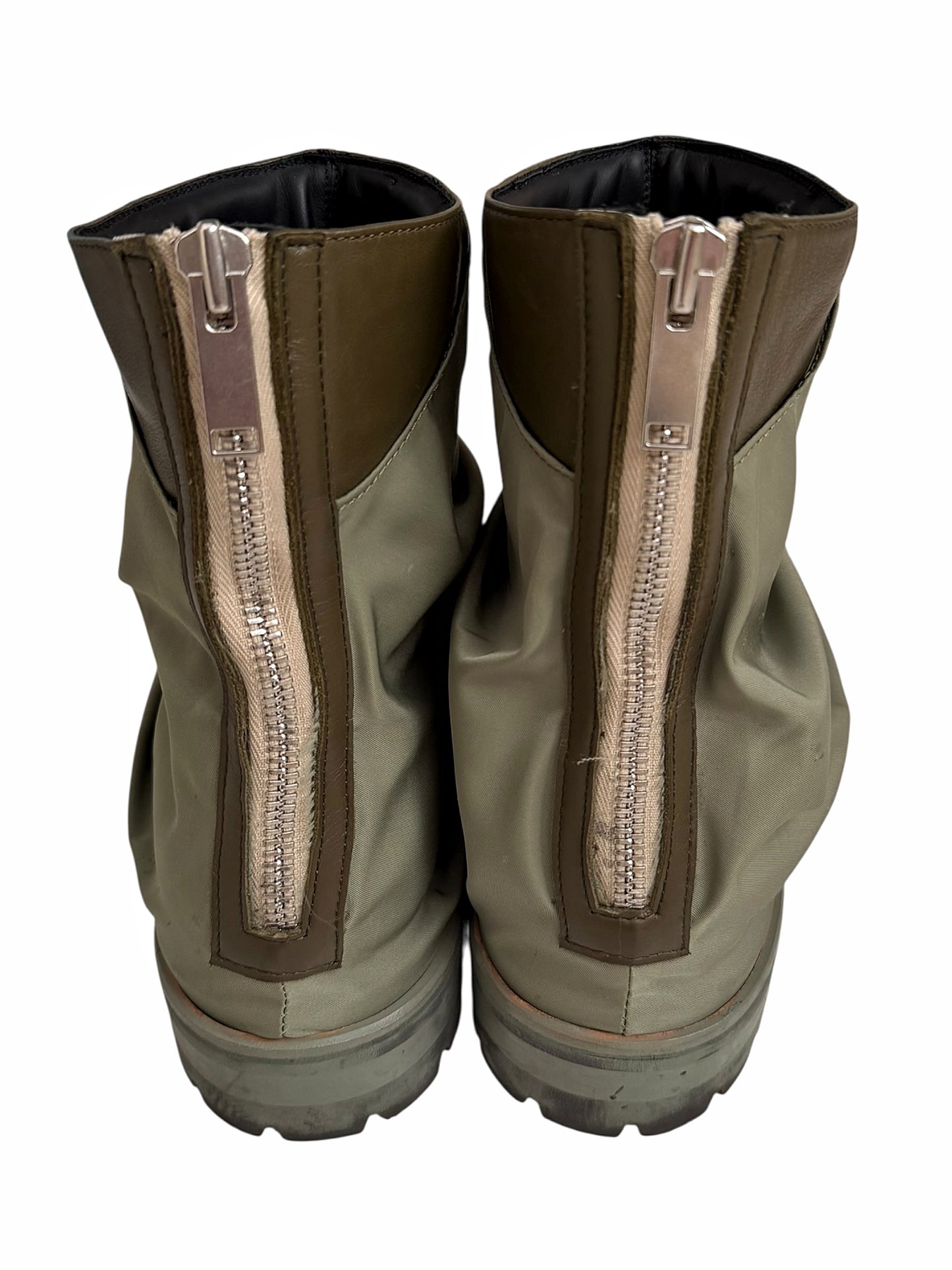 Military Nylon Green Marathon Boots