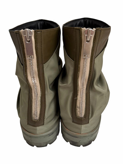 Military Nylon Green Marathon Boots