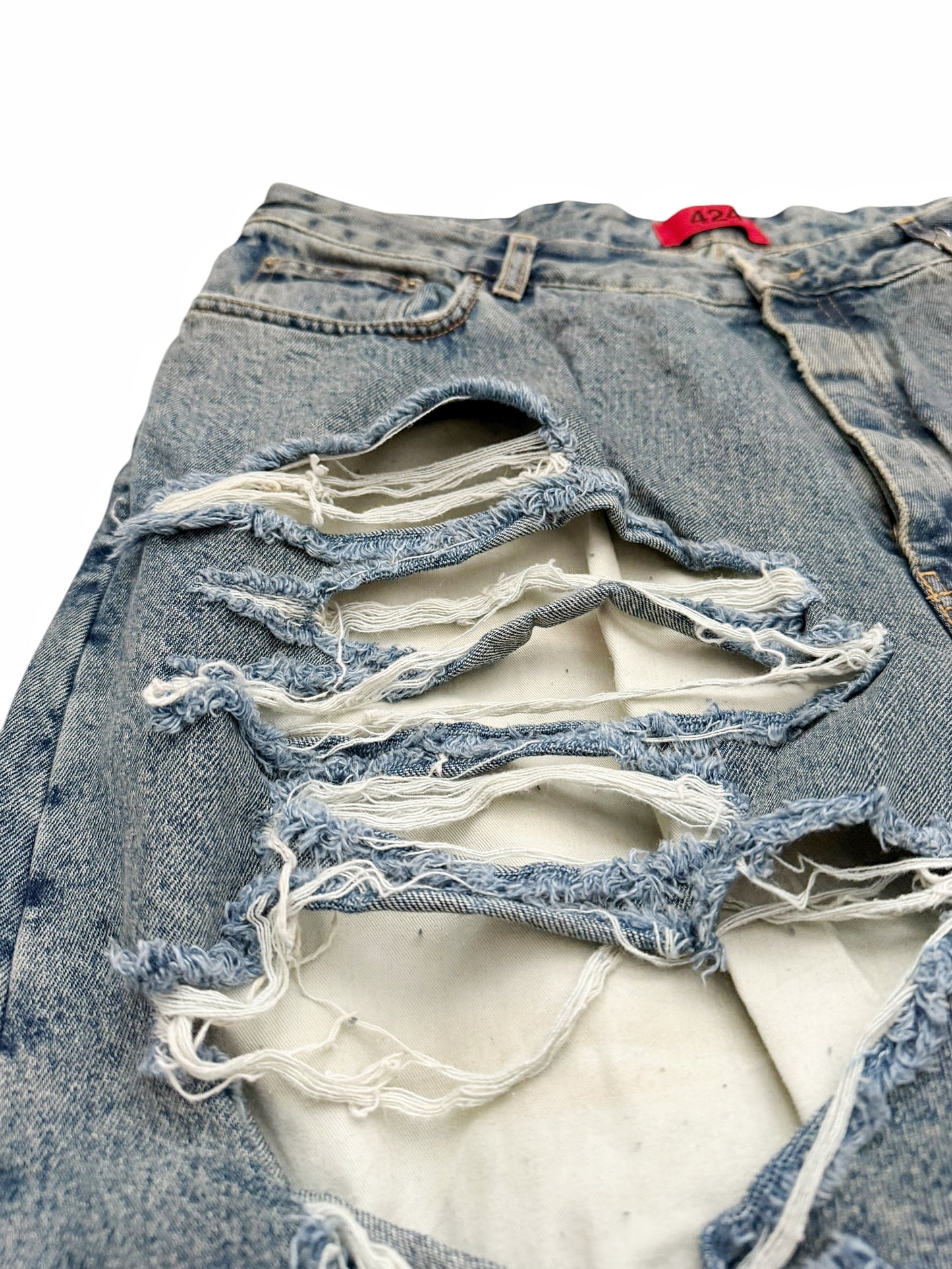 Distressed Big Daddy Baggy Denim Jeans