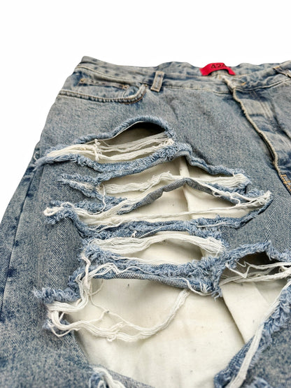 Distressed Big Daddy Baggy Denim Jeans