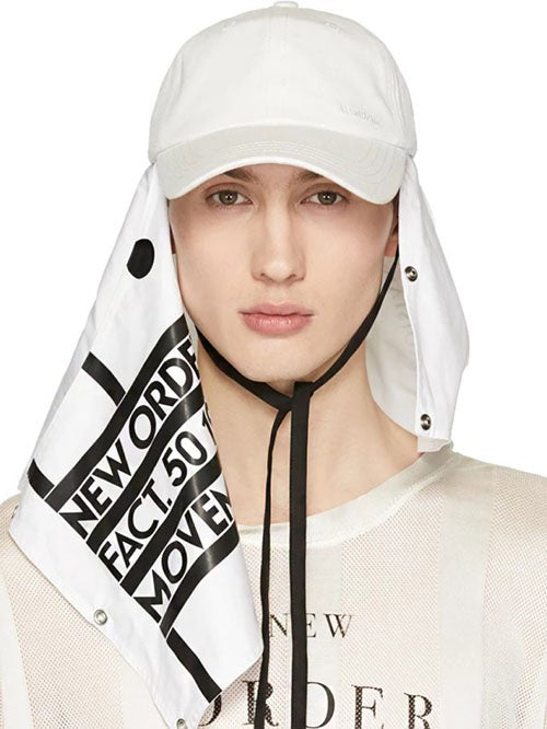 New Order Mask White Cap
