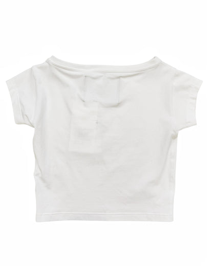 Couture Crystal Logo Baby Shirt Crop Top