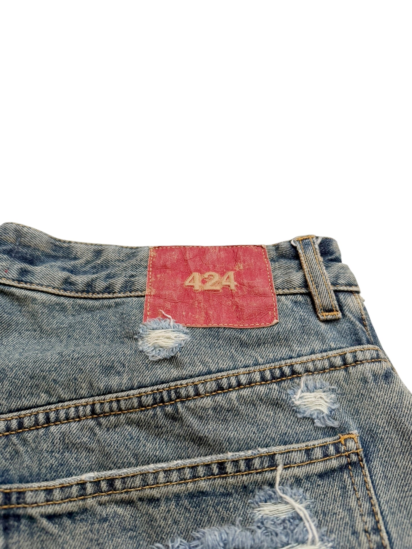 Distressed Big Daddy Baggy Denim Jeans