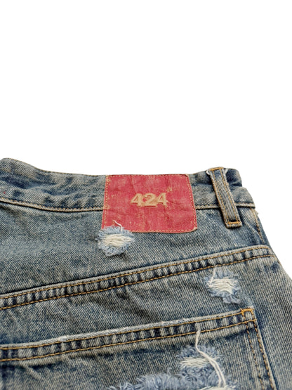 Distressed Big Daddy Baggy Denim Jeans