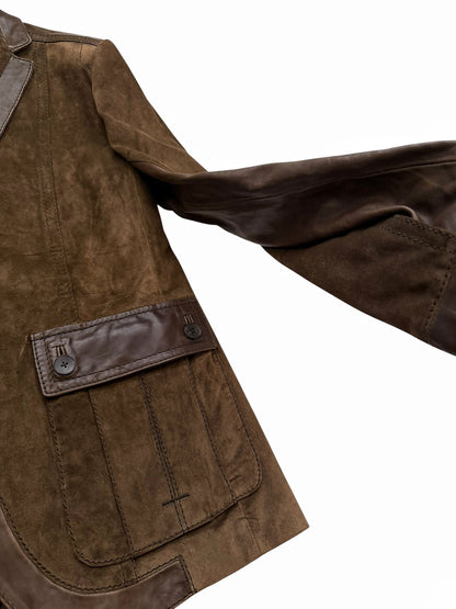 2000’s Tom Ford Era Western Rough-out Suede Leatber Blazer