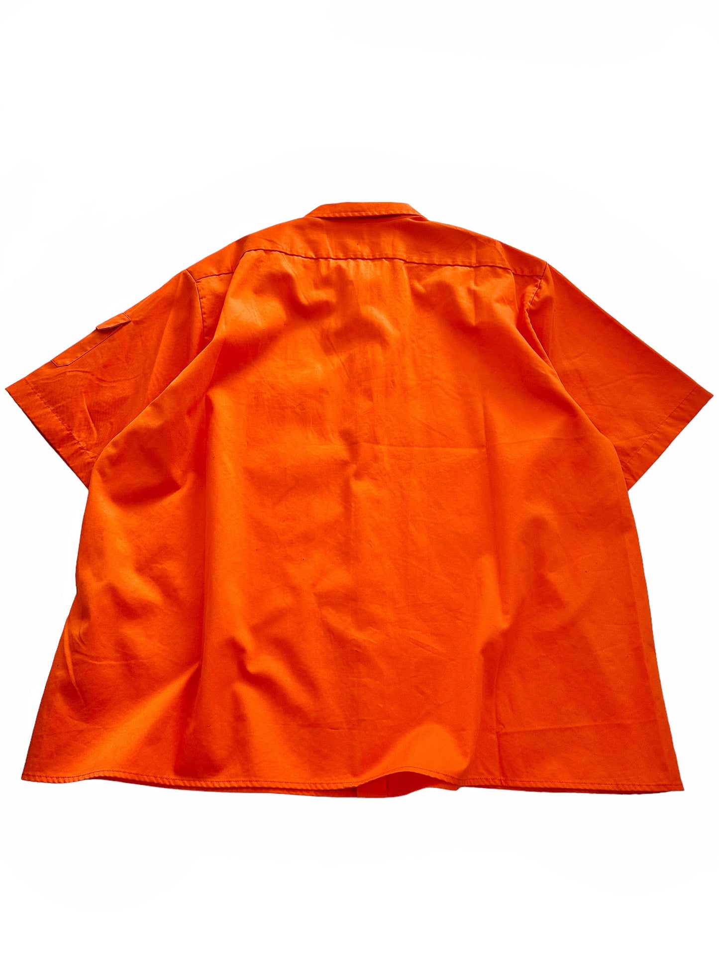 Oversized Heavy Orange Cargo Shirt