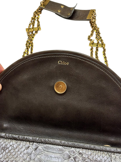 Python and Chain Strap Crossbody