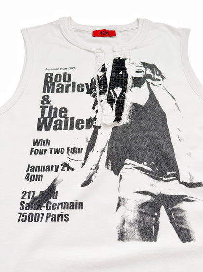 2025 Bob Marley Flyer Layered Thermal Tank Tee