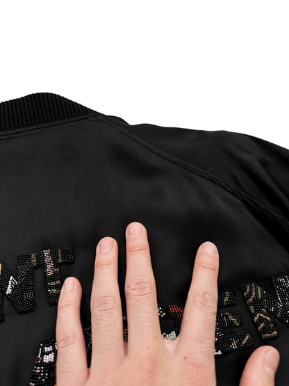 2018 Beaded Logo Satin Teddy Varsity