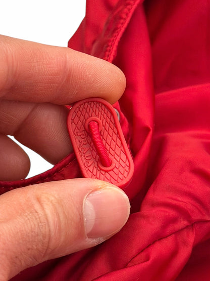 Red Re-Nylon Logo Windbreaker Zip Up