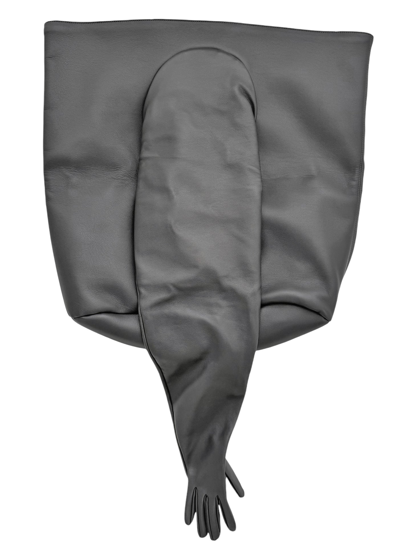 Grey Glove Leather Bag