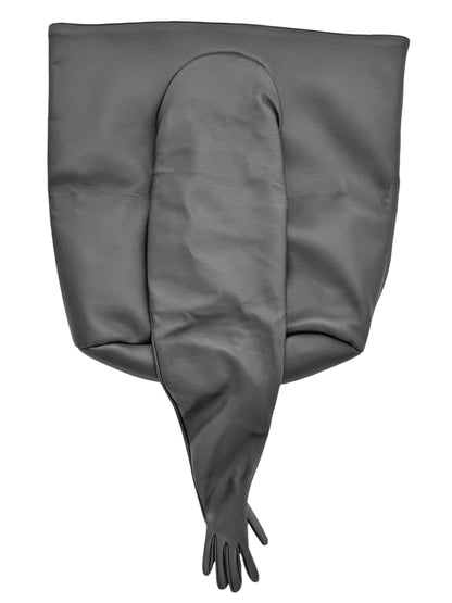 Grey Glove Leather Bag