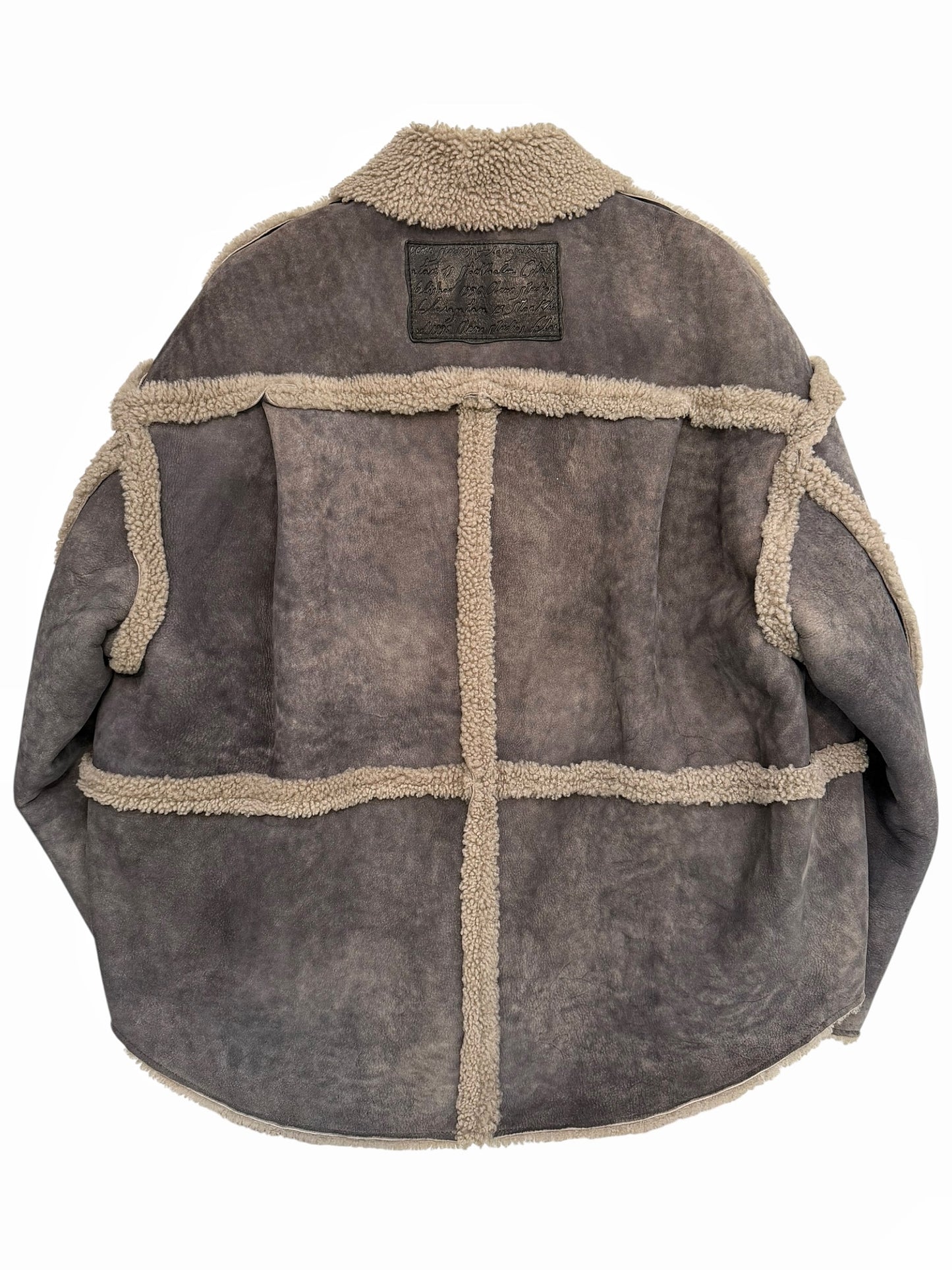 French Lamb Shearling Paneled Jacket