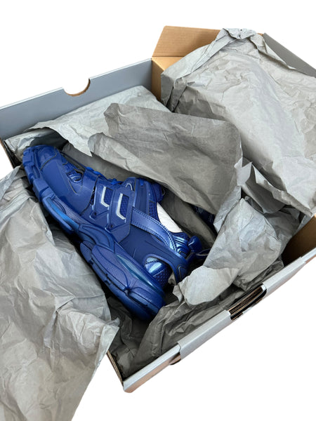 Blue Metallic Track Sneaker