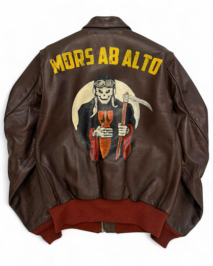 Repro A-2 Dubow Horse Leather Hand Painted Death Jacket