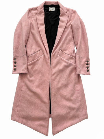 Pink Wool Long Coat