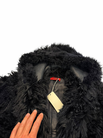 Giant Long Hair Sheep Skin Shearling Bomber