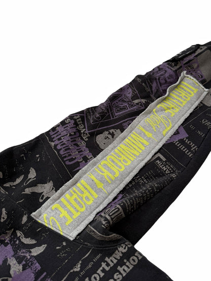 Collage Patchwork Zip Hoodie